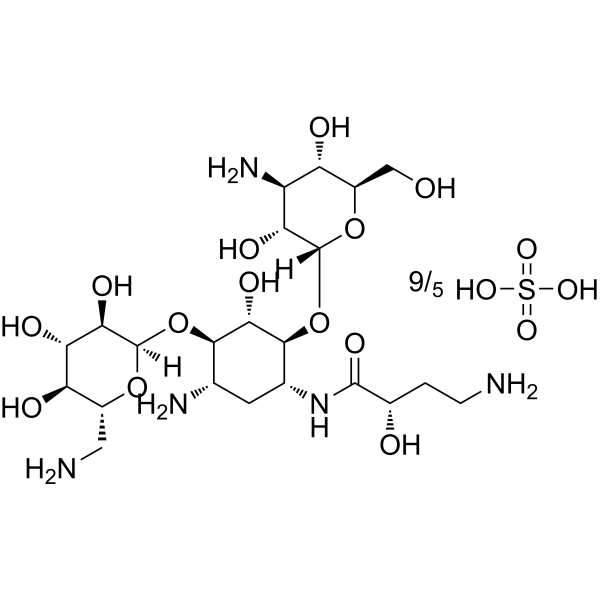 Amikacin sulfate (Amikacin sulfate; BAY 41-6551 sulfate) 149022-22-0